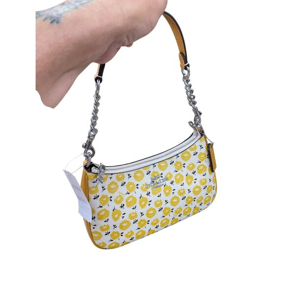 Coach Floral PT Teri yeloow Shoulder handbag SKU 9123 - Picture 16 of 16